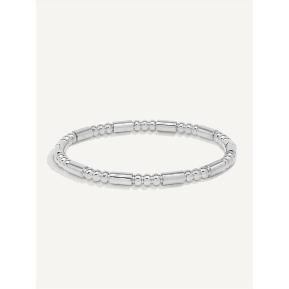 NEW SECRET BOX women's estate hinged bracelet in silver